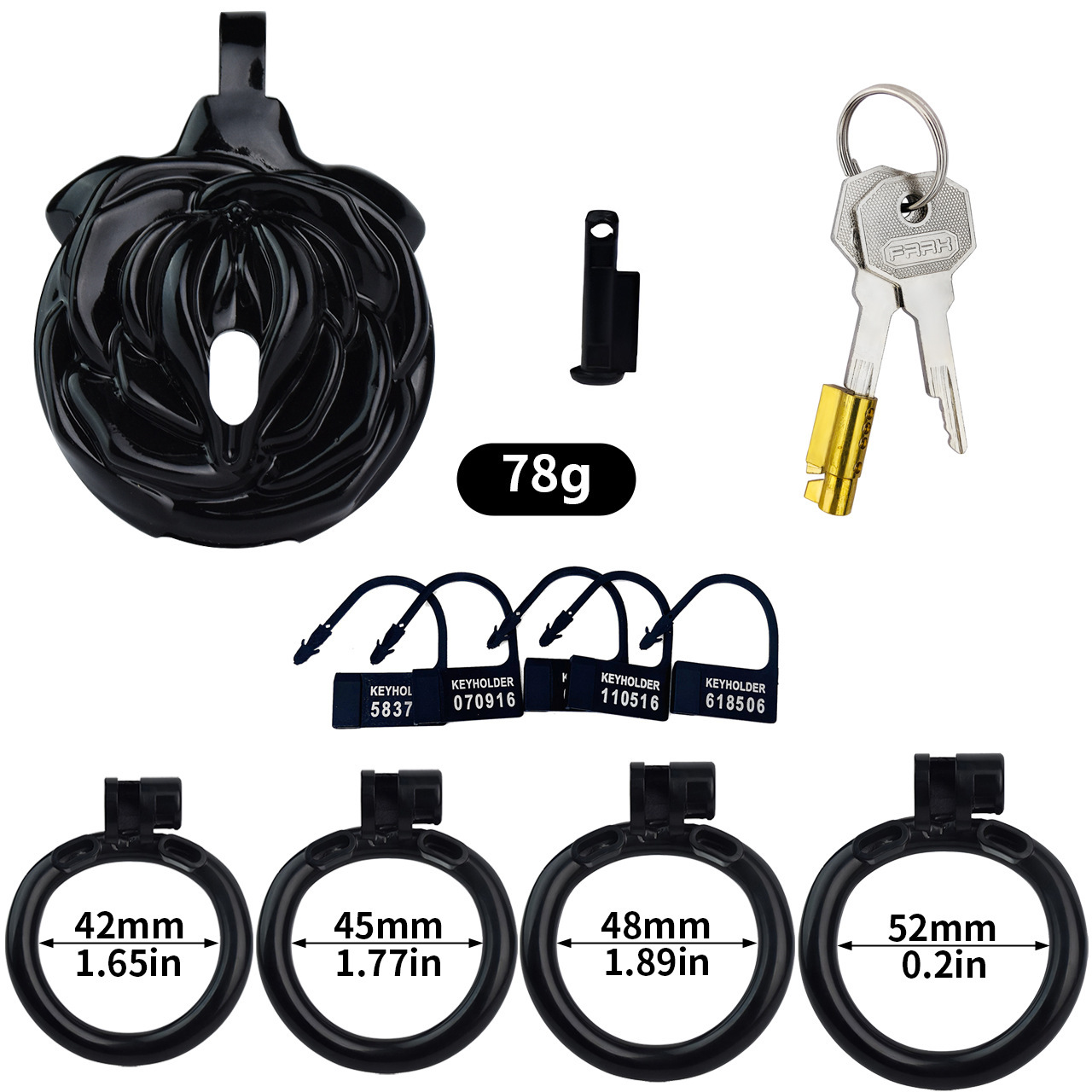 3D Printed Resin Male Chastity Device 